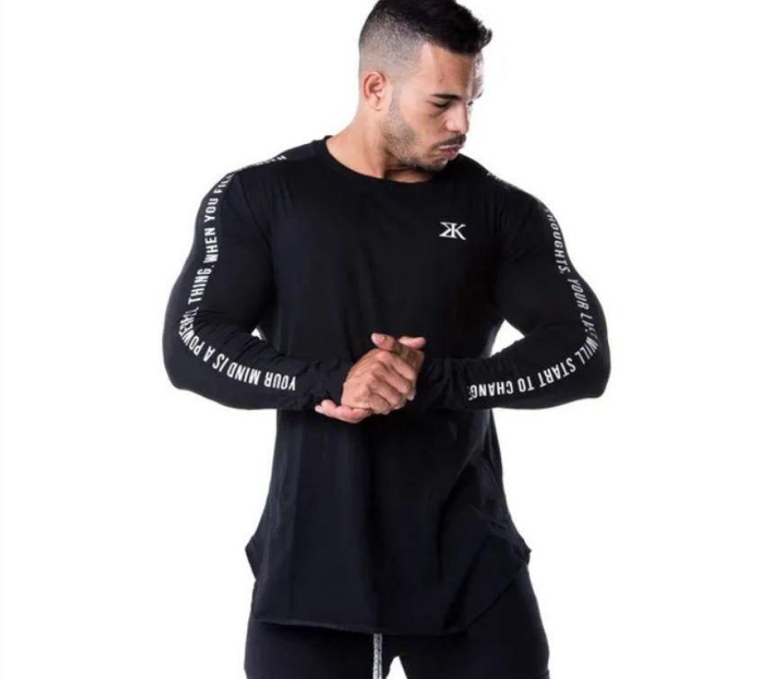 Fitness training long-sleeved bottoming shirt tops breathable elastic moisture wicking quick-drying tight-fitting quick-drying sports and leisure