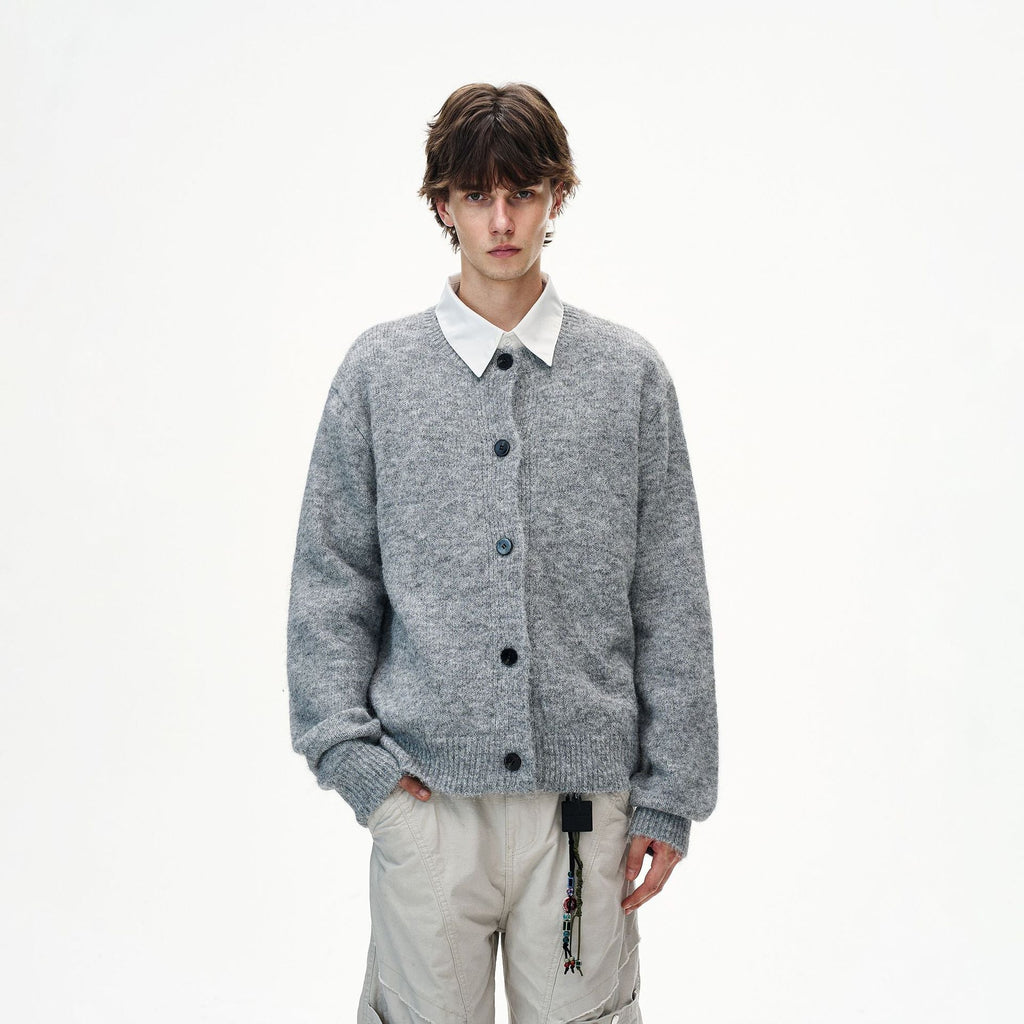 Street V-neck American-style Cardigan Sweater For Men