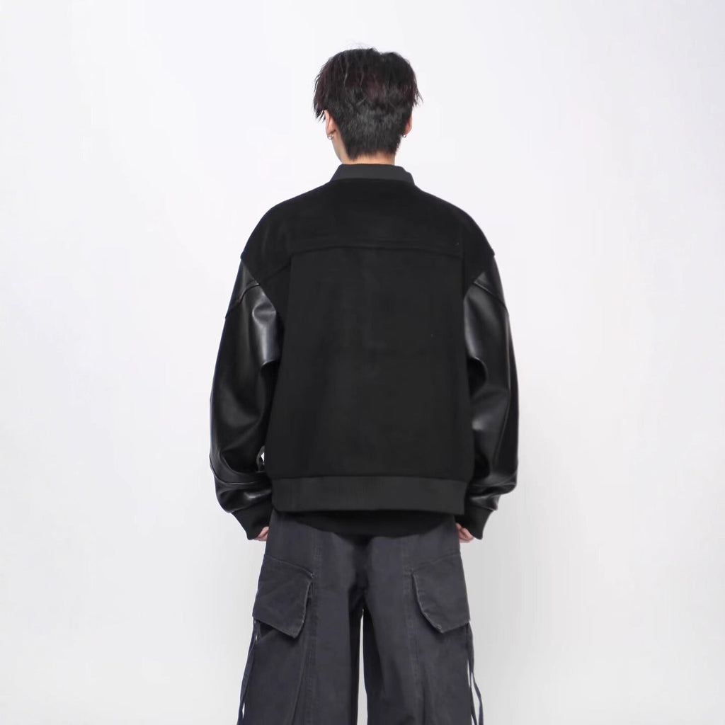 New Simple Harajuku Trendy All-matching New Japanese Ins Popular Lazy Leather Coat