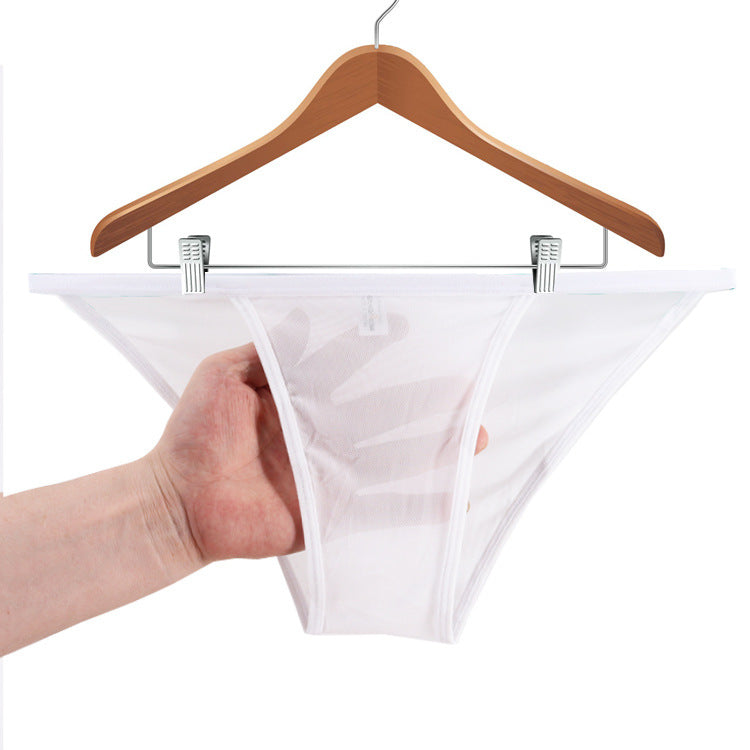 Edges High Fork Ultra-thin One-piece Transparent Men's Mesh Briefs