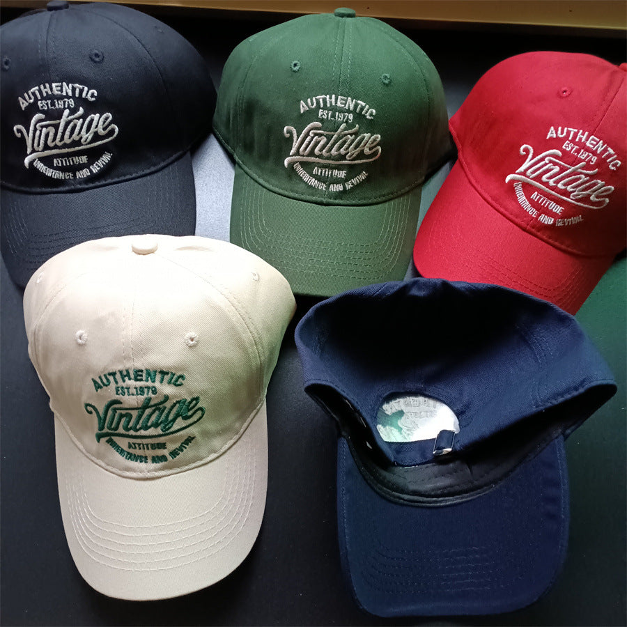 European And American Letter Embroidery Baseball Cap Peaked Cap For Men And Women