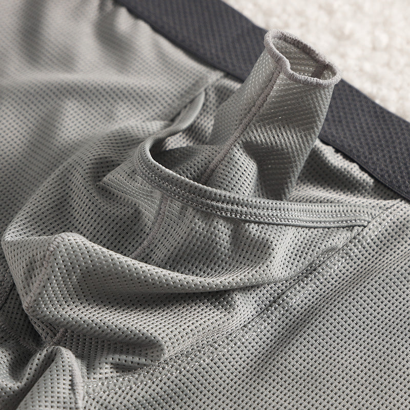 Men's Ice Silk Boxer Mesh Breathable Underwear