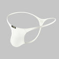 Men's Sexy And Breathable Nylon Solid Color Low Waist T-back Ice Silk Underwear