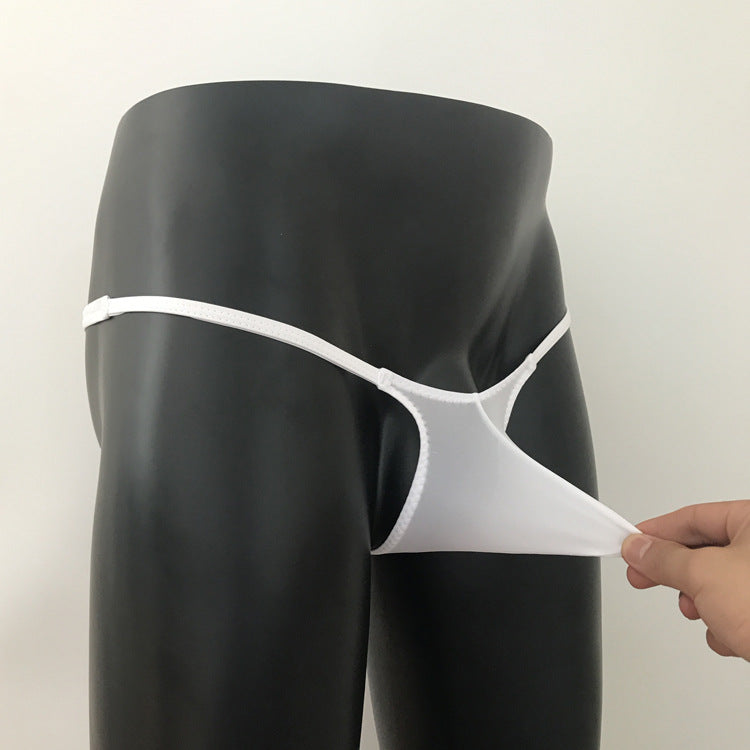 Translucent upturned thong