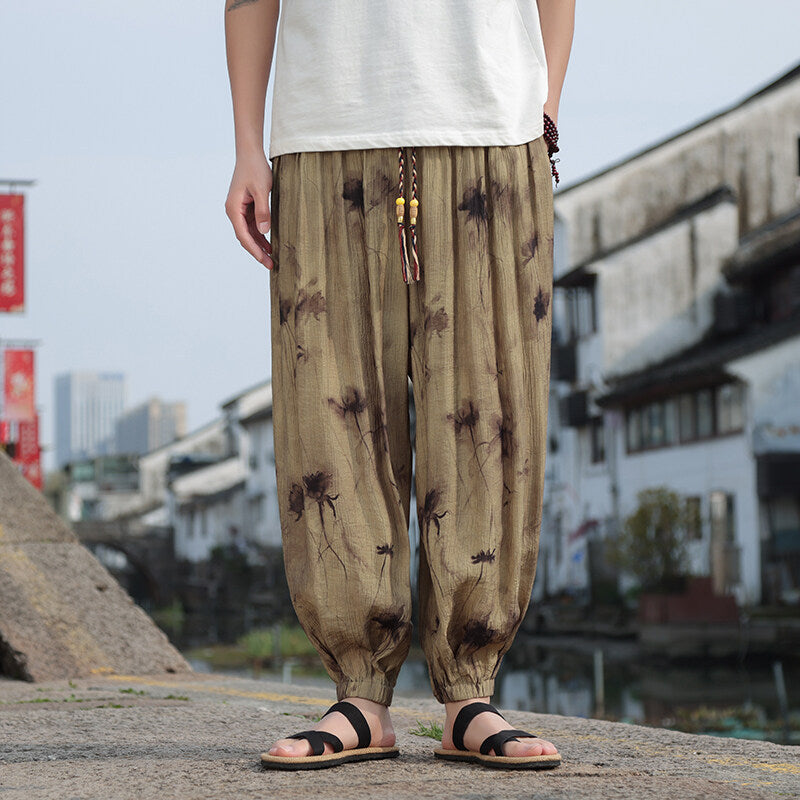 Summer Men's Thin Breathable Fashion Casual Pants