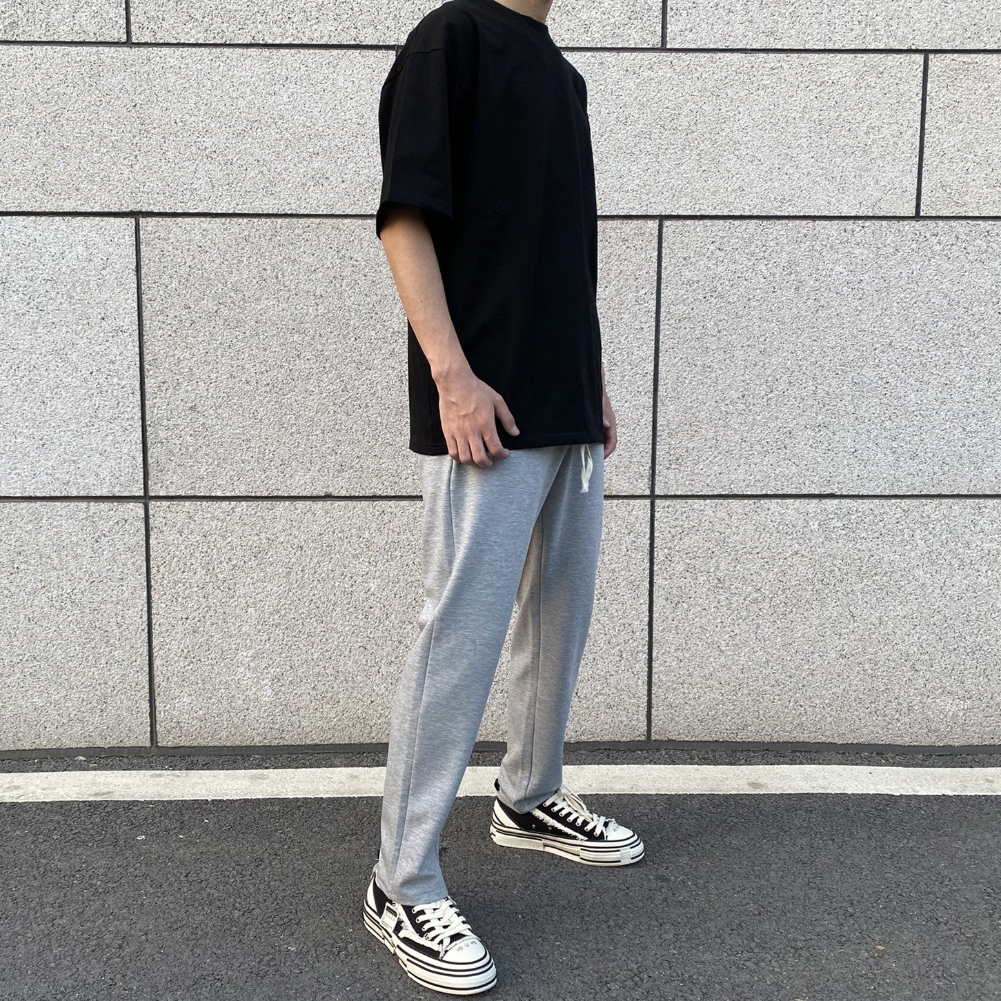 Long Trousers Loose Straight High Street Spring And Autumn