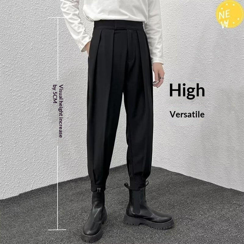 Men's Casual And Simple Velcro Cuffed Harem Casual Pants