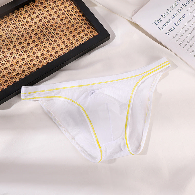 New Sexy Transparent Men's Triangle Underwear Comfortable Breathable Stretch