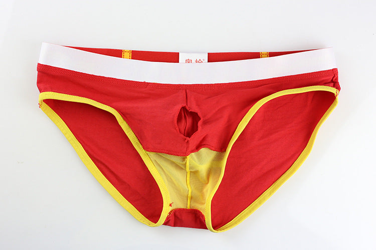 Men's Underwear Aoguan Men's Sexy Capsule Breathable Cotton Briefs 39