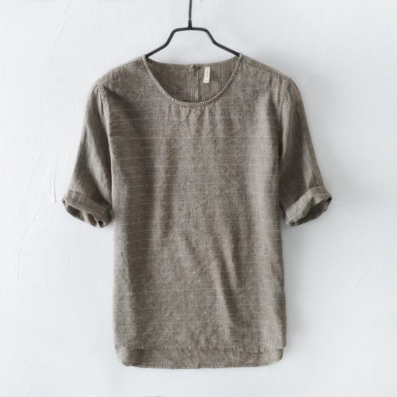 Chinese Style Simple Casual Short-sleeved T-shirt For Men