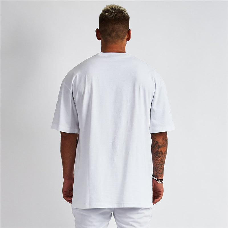 solid color short-sleeved T-shirt for men