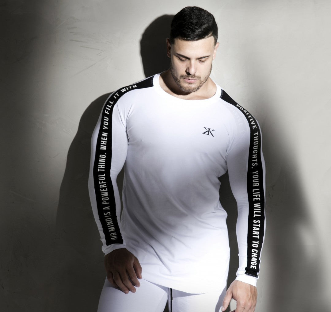 Fitness training long-sleeved bottoming shirt tops breathable elastic moisture wicking quick-drying tight-fitting quick-drying sports and leisure