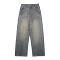 Autumn New Nostalgic Washed Straight Jeans