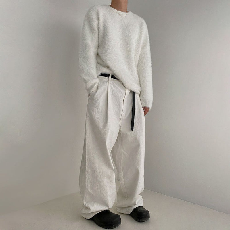 Mink Hair Comfortable Knitwear Male Autumn And Winter Loose