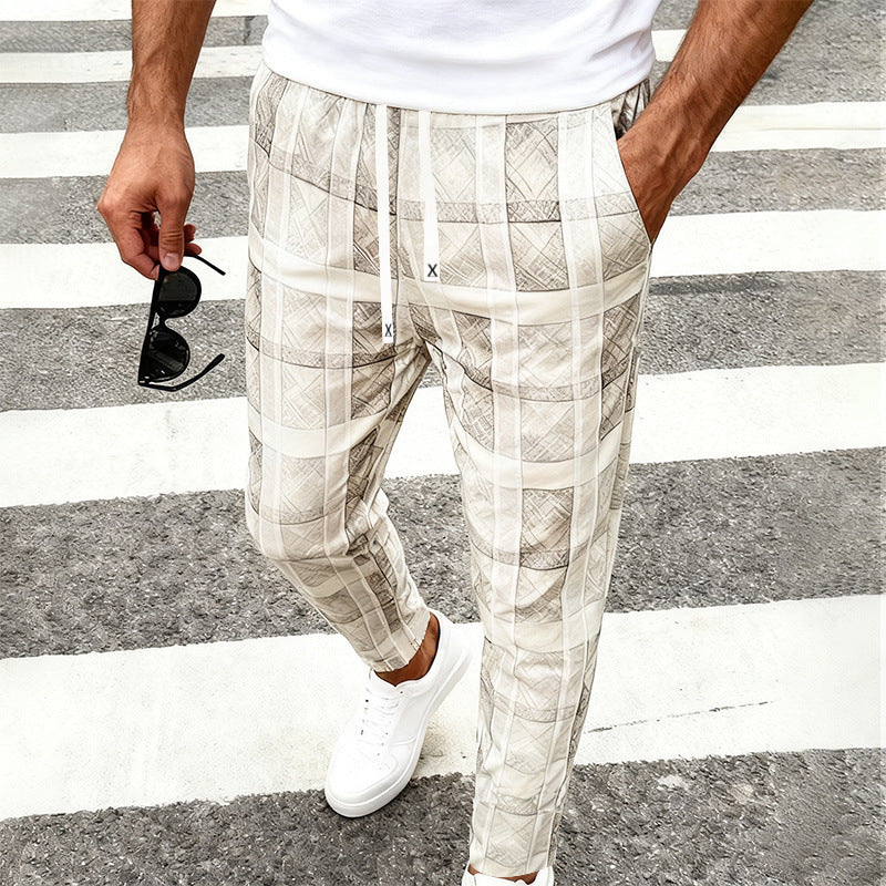 Men's Lightweight Loose Fit Casual Trendy Business-style Minimalist Athletic Wide Leg Trousers