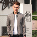 New Style Men's Coat Jacket Men's Stand-up Collar Thin Section Trendy Men's Large Size Jacket