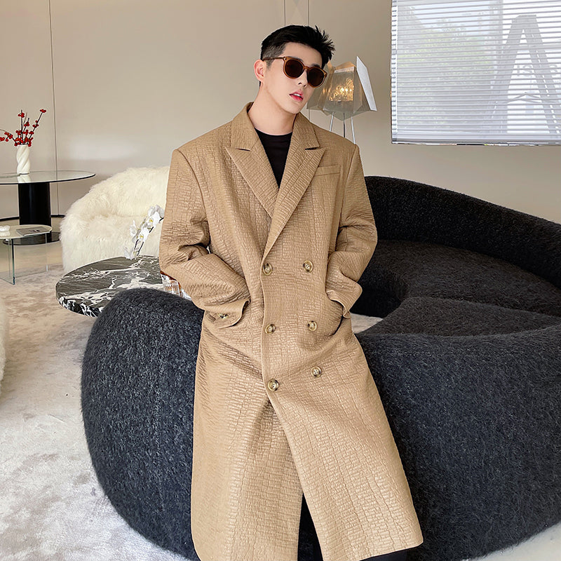 long Windbreaker Trench coat men