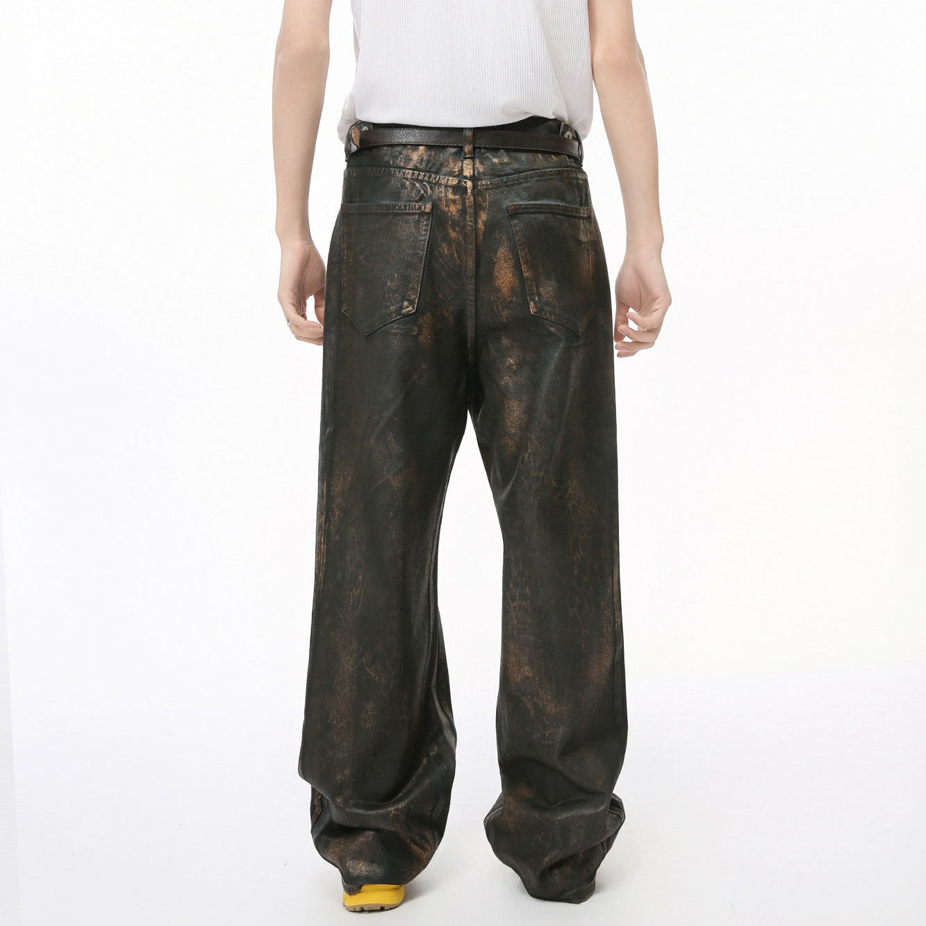 Waste Soil Wind Reverse Pocket Personality Jeans