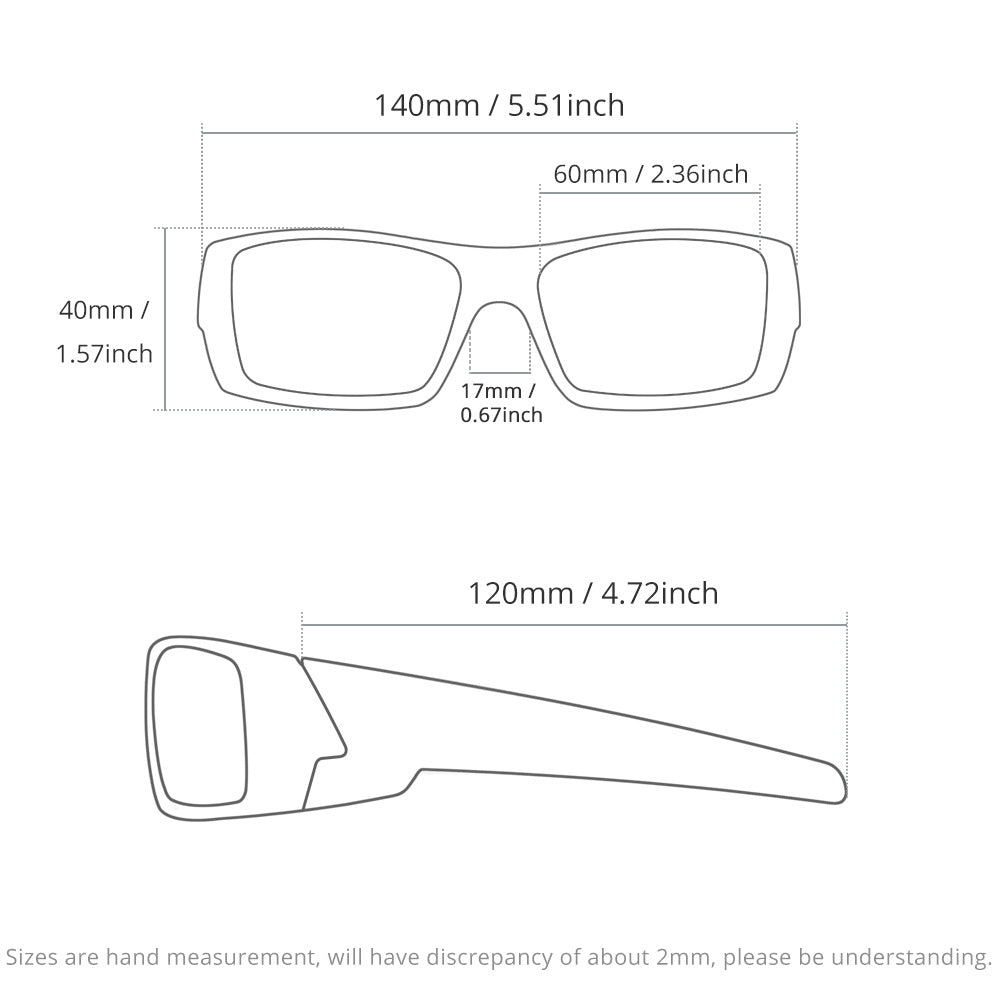 New Outdoor Sports Polarized Sunglasses Square Versatile Eye Protection Colorful Sunglasses