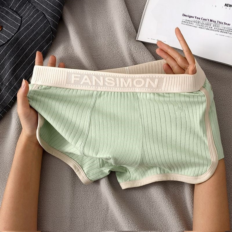 Retro Style Men's Underwear Comfortable Breathable Boxers Youth Shorts