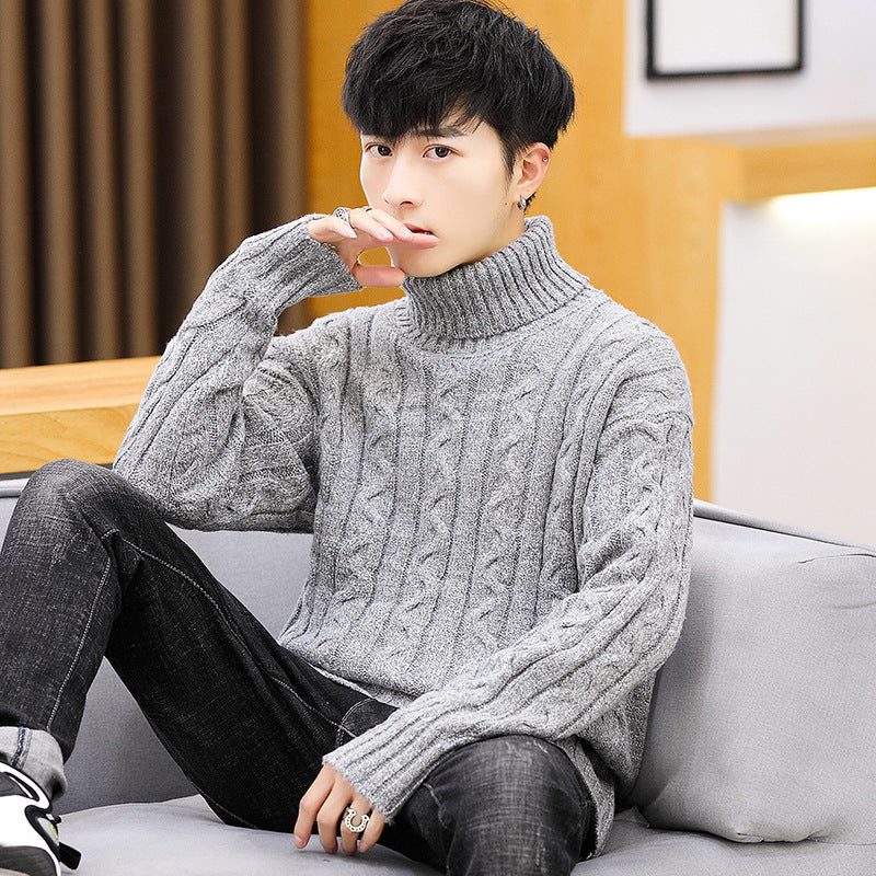 Loose High Neck Men turtleneck Sweater