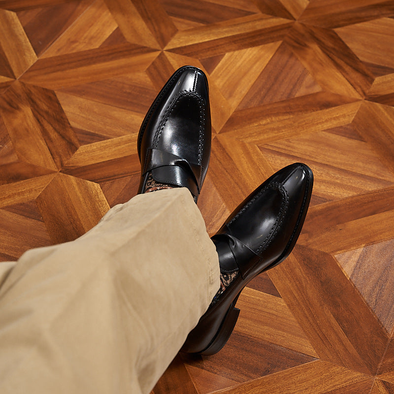 European And American British Genuine Leather Men's Shoes