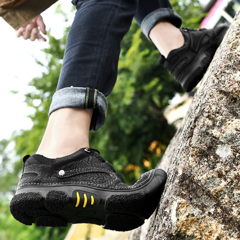 Personalized Leather Outdoor Casual Breathable Low-top Shoes