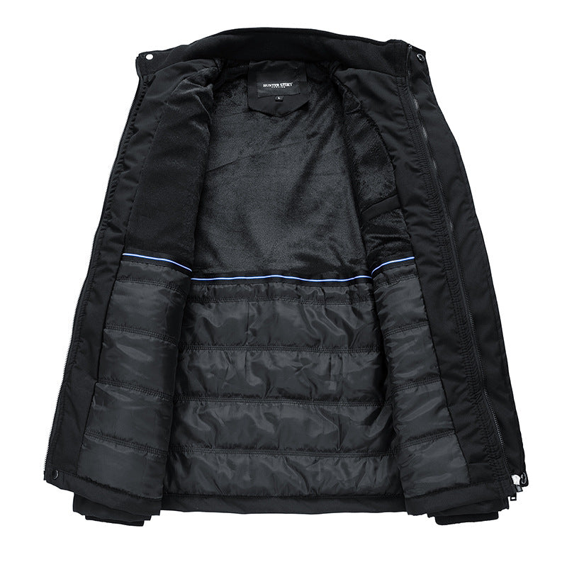 Autumn And Winter Thin Cotton Stand-up Collar Slim Fit Large Pocket Fashion Youth Jacket Top