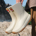 Mid And Low Tube Men's Rain Boots Outdoor Non-slip Waterproof Shoes