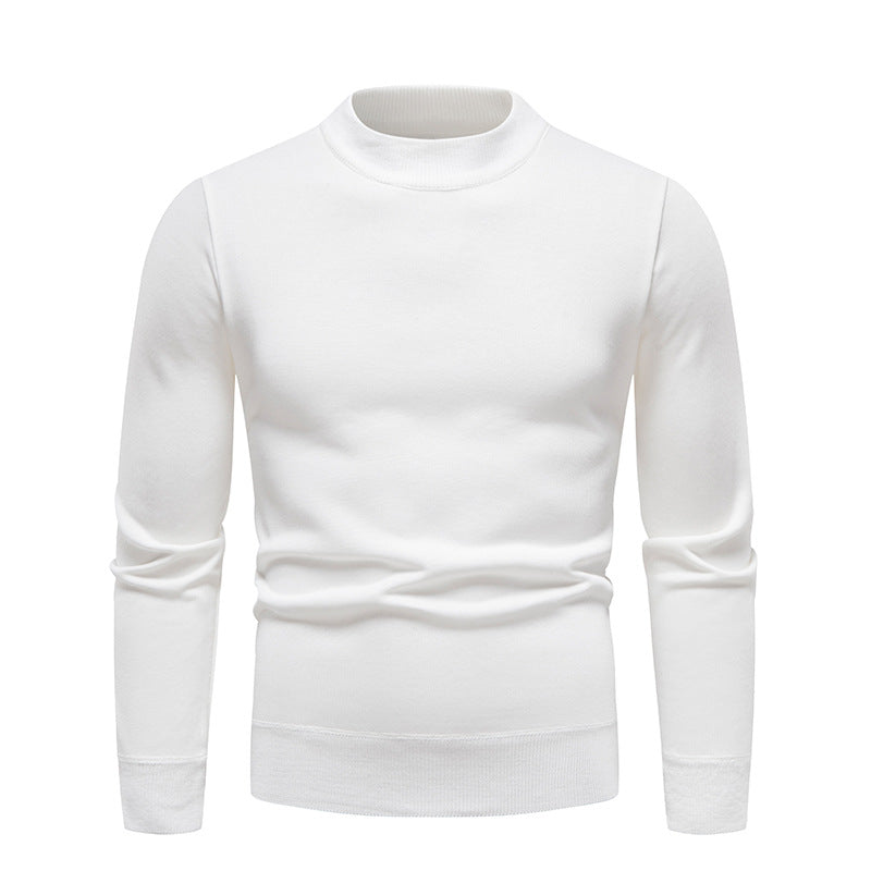 Fleece-lined Thick Men's Bottoming Sweater