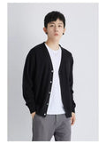 Knitted Cardigan Men's Knitted Shirt Loose Casual