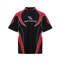 Letter Print Short-sleeve Men's Color Matching Sports Jersey T-shirt