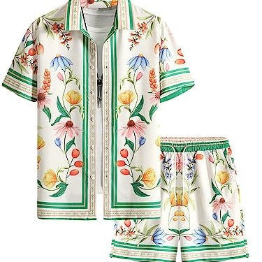 Men's Summer Trendy Front Guard Fashion Loose Outfit