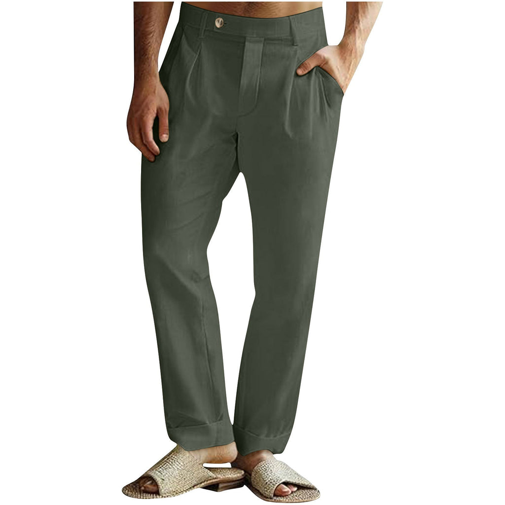 Men's Casual Cotton Linen Pants
