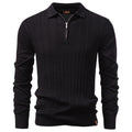 Men's Business Casual Sweater Long Sleeve Half Zipper Sweater
