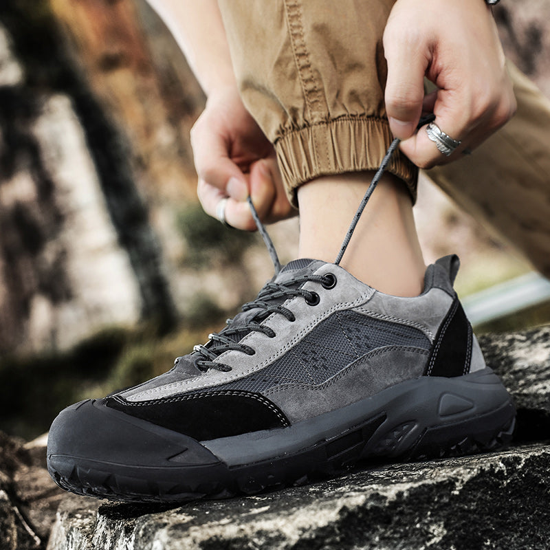 Solid Color Low Top Sports Climbing Shoes Fashion Lace-up Casual