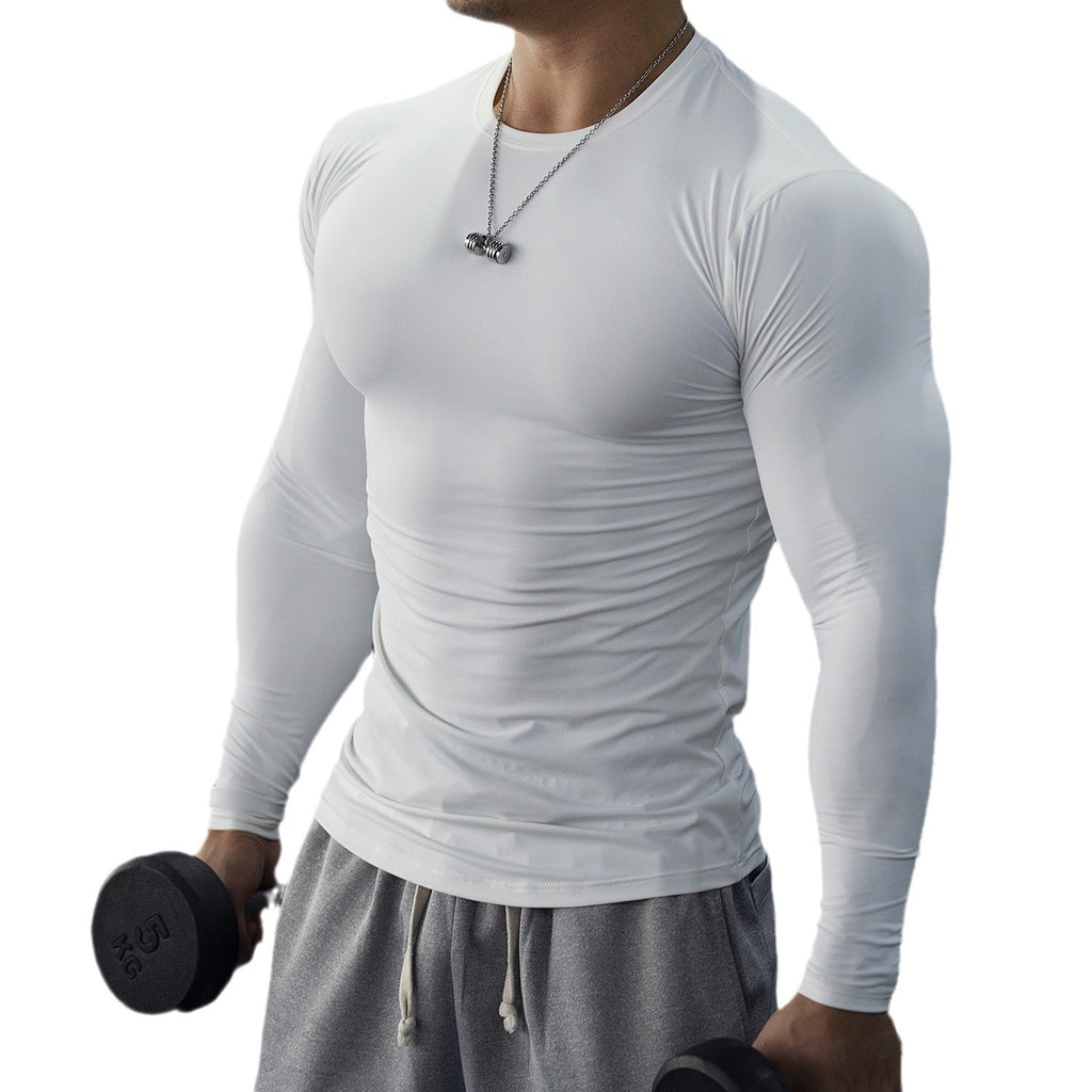 American Fitness Tights Men's Quick-drying Sweat Absorbent Breathable Long Sleeves Slim Fit