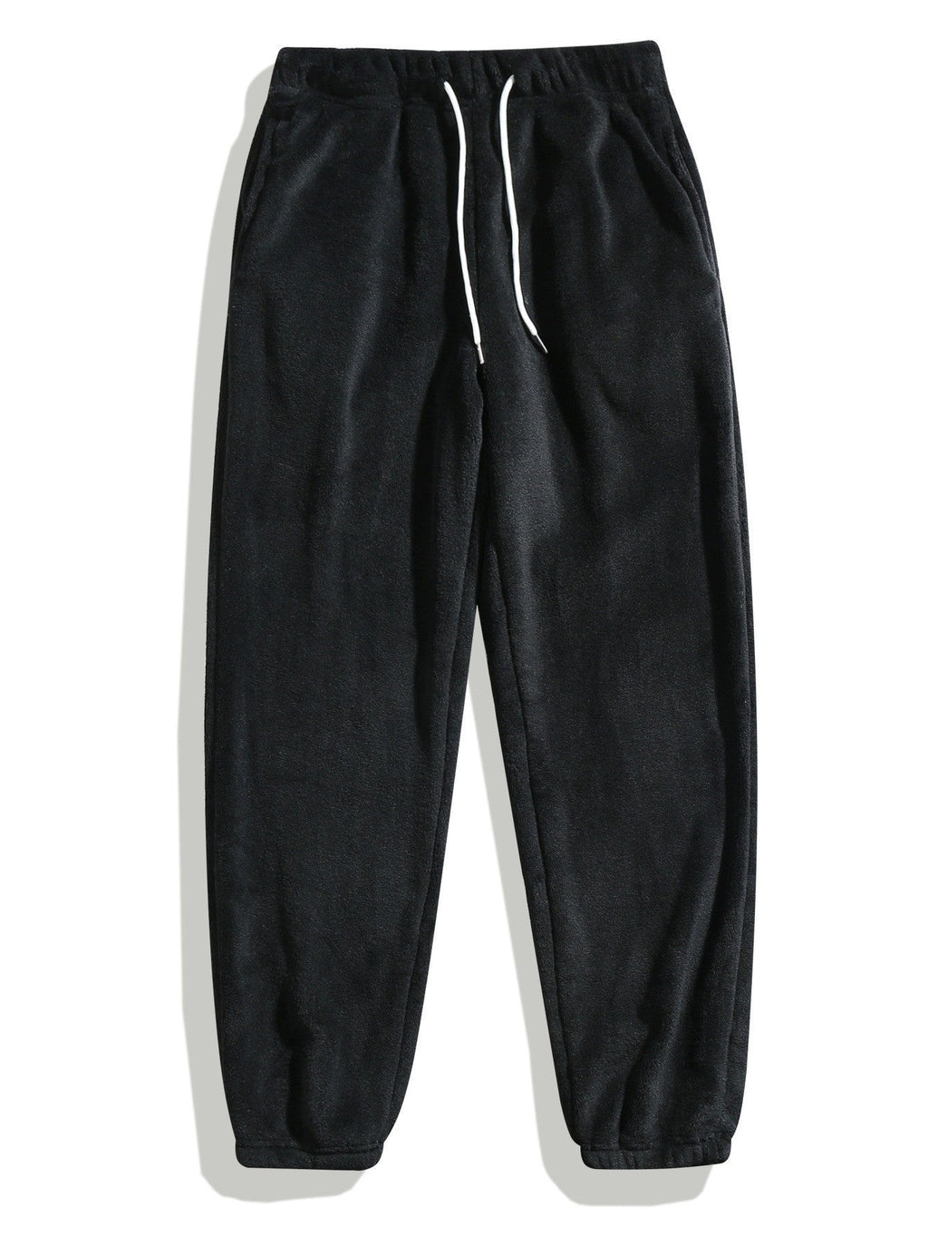 Casual And Fashionable Coral Fleece Drawstring Pants
