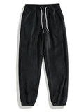 Casual And Fashionable Coral Fleece Drawstring Pants