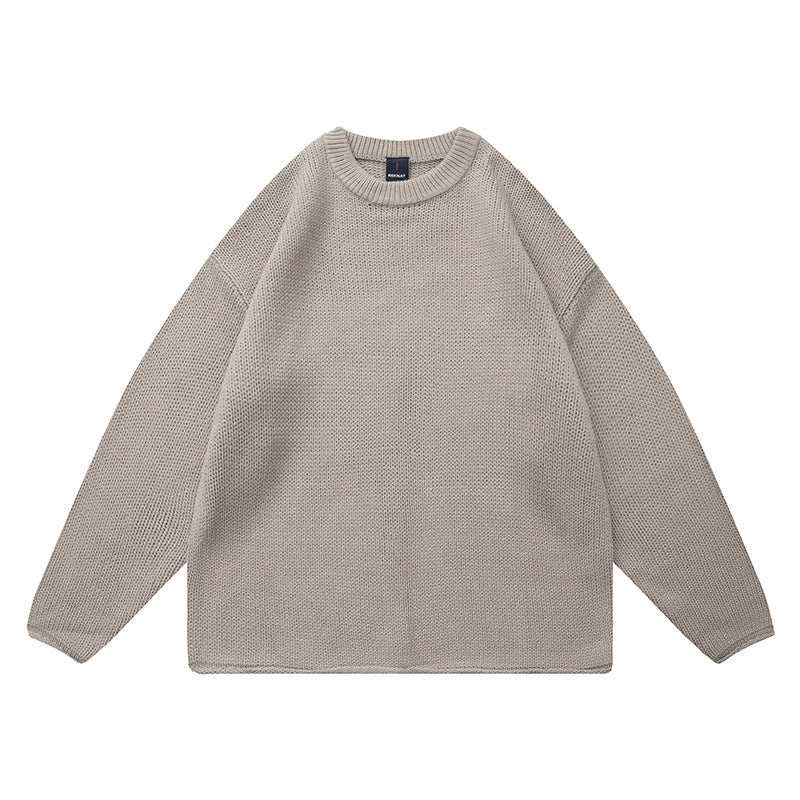 New Basic Classic Solid Color Simple Sweater