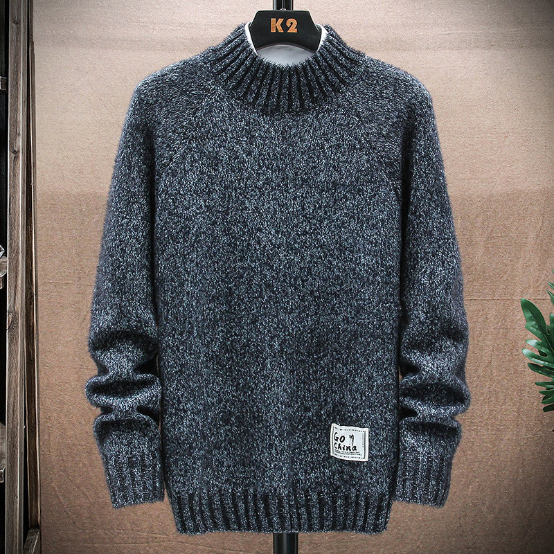 Teenagers Wear Knitted Sweater Tops And Bottoming Shirts