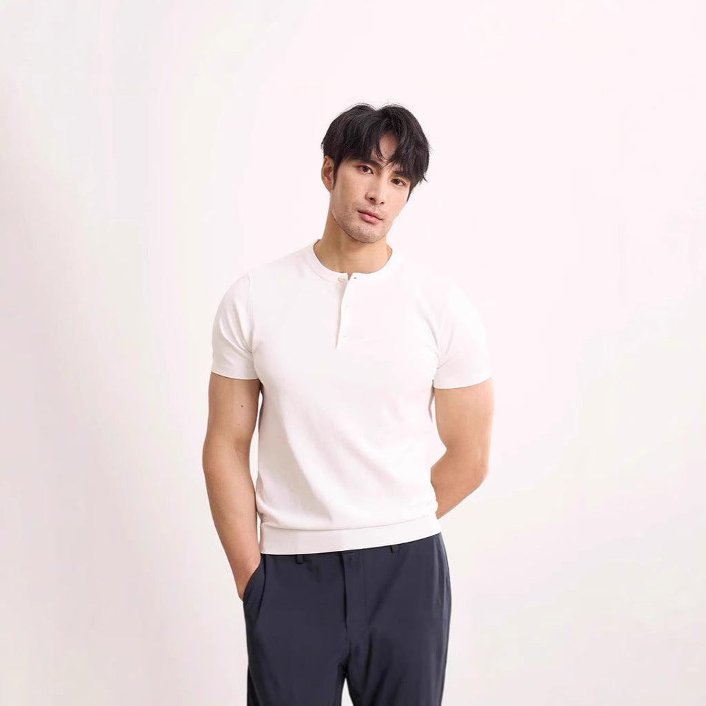 American Retro T-shirt Men's Short Sleeve Fitness Ice Silk Summer