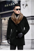 Wool collar woolen jacket