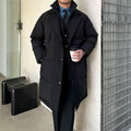 Retro Men's Mid-length Fake Two-piece Cotton-padded Jacket