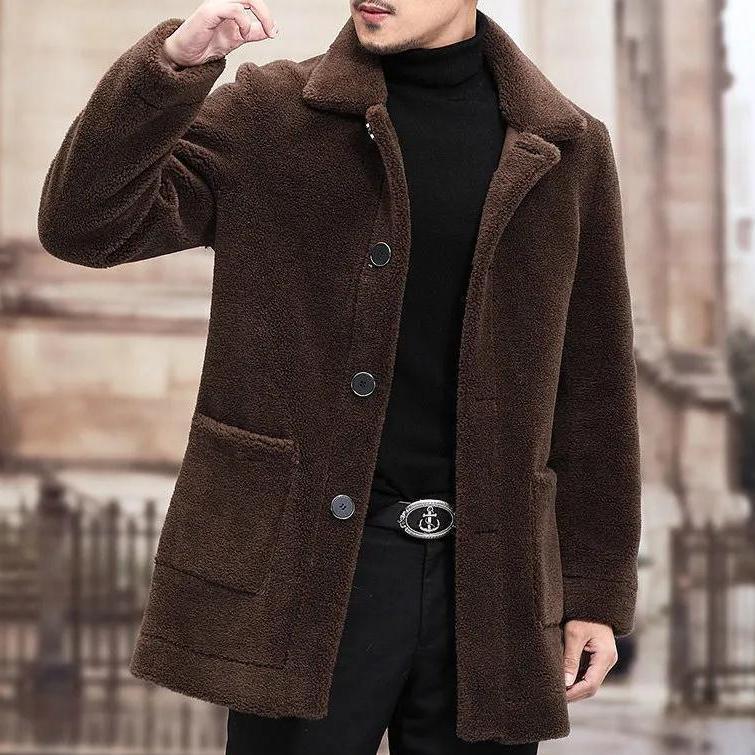 Jacket Lapel Short Fur Coat