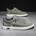 Breathable Ice Silk Cloth Casual Shoes Pure Color Tied Casual And Comfortable Low Top Sneaker