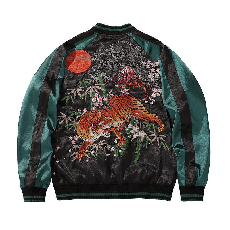 Tiger Mountain Embroidery Special National Style Chinese Fashion Fall Jacket Coat