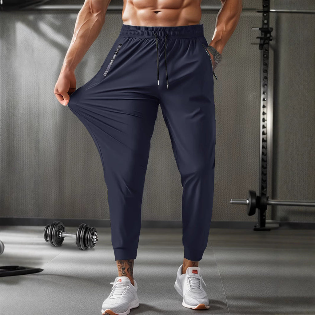 Men's Summer Nylon Ice Silk Trousers Thin Breathable