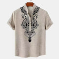 Men's Fashion Personalized Button Linen Leisure Shirt