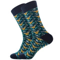 Fashionable Men's Santa Claus Elk Socks Trendy Cotton Socks